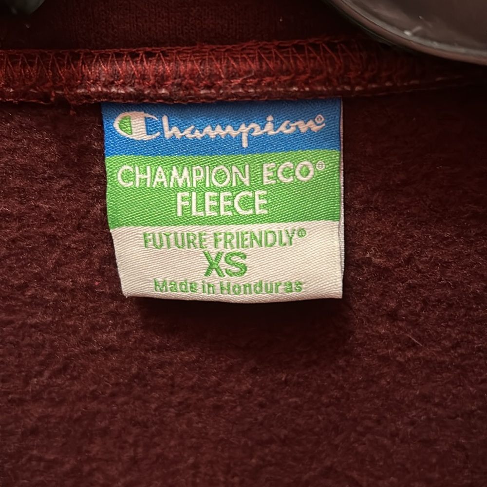 Champion Eco Fleece Maroon Sweatshirt - Picture 3 of 3